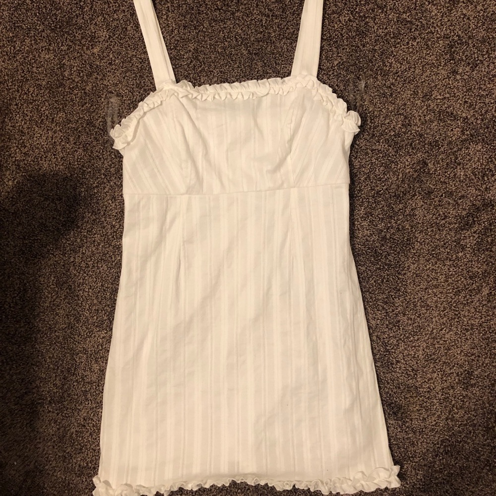 White mini dress